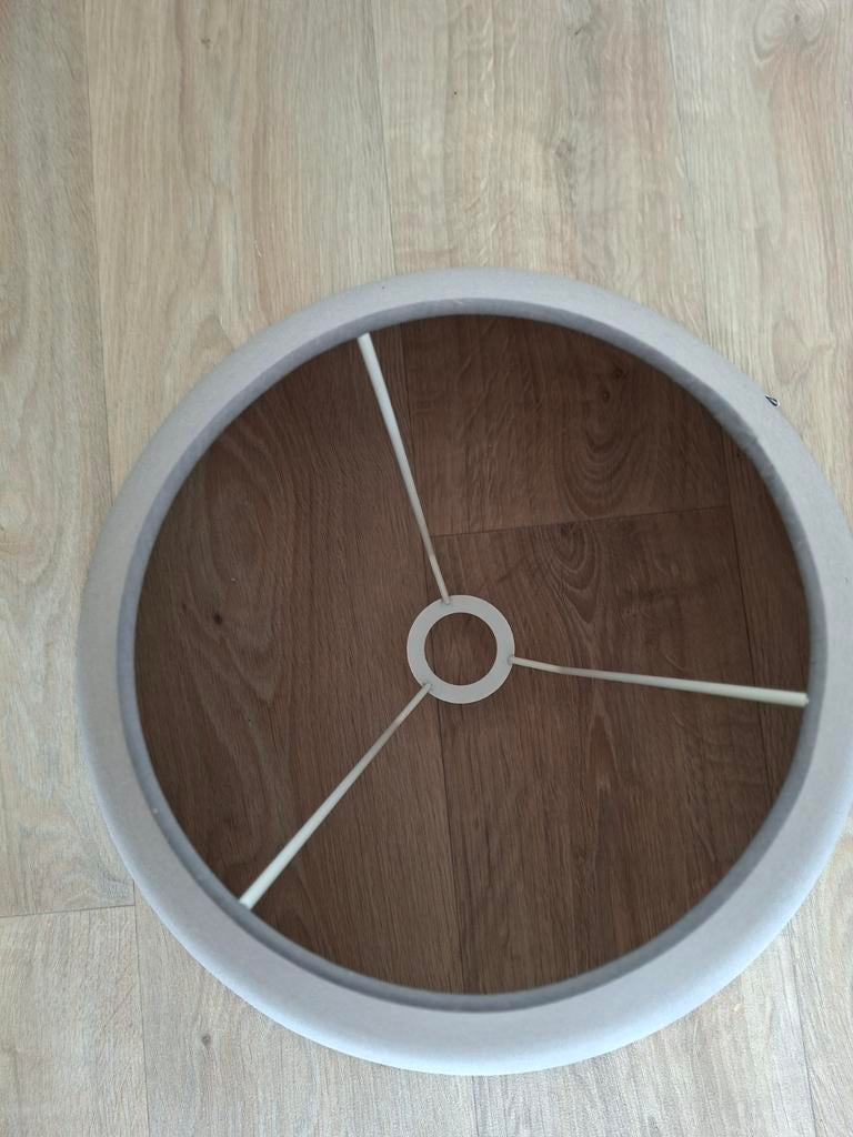Lampenkap voor staande lamp. Lichtblauw/ H31cm-diameter 50cm, Ophalen of Verzenden, Zo goed als nieuw, Rond, 50 cm of meer
