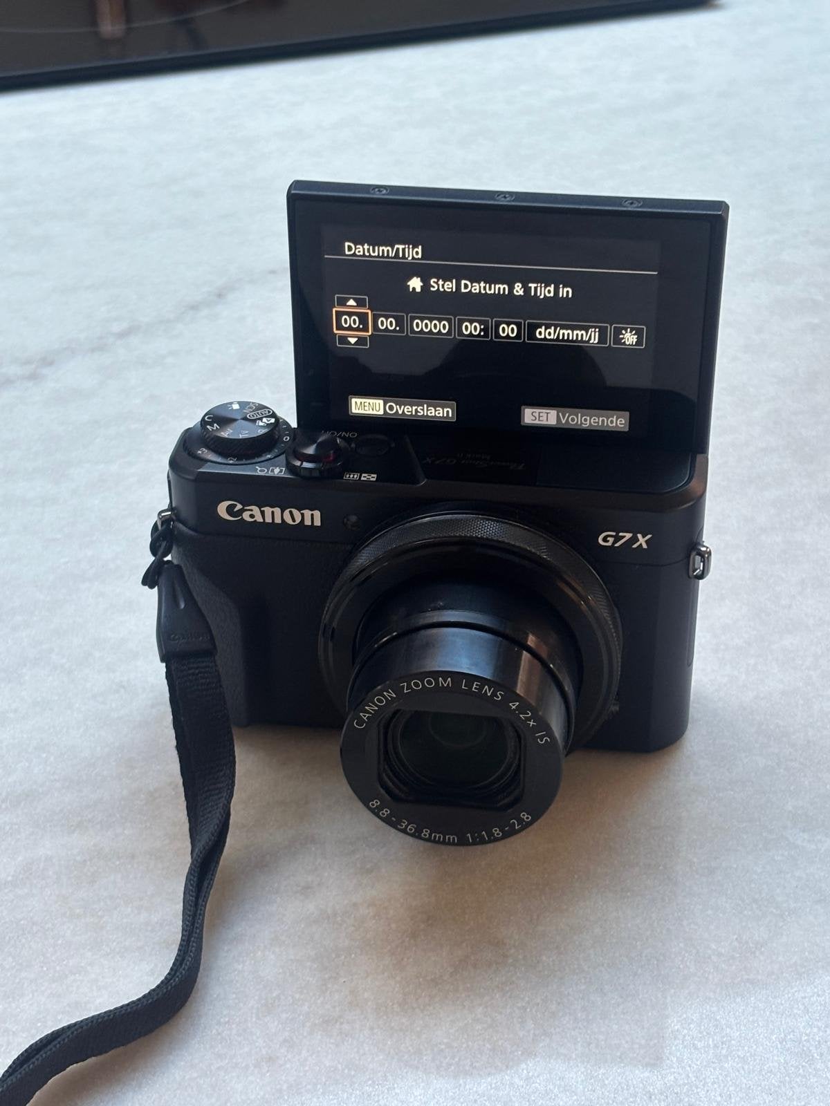 Canon PowerShot G7 X Mark II met tasje, oplader en doos, Audio, Tv en Foto, Fotocamera's Digitaal, Canon, Beeldstabilisatie, Ophalen of Verzenden