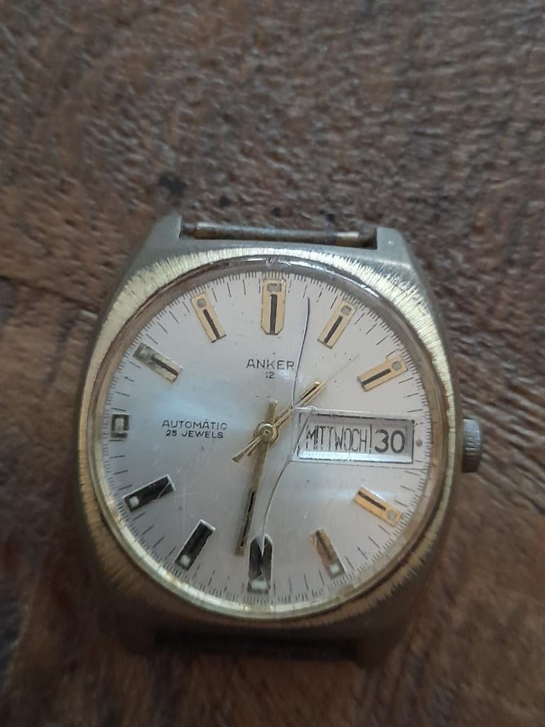 Anker automatisch horloge 25 jewels, Sieraden, Tassen en Uiterlijk, Horloges | Antiek, Ophalen of Verzenden