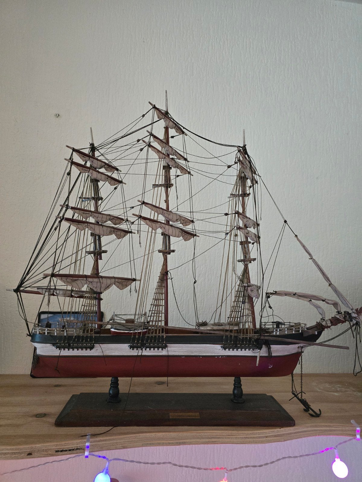 oud modelschip driemaster Clipper Siglo 19, Ophalen, Gebruikt