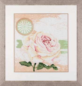 Borduurpakket white Rose 34924, Geen, Geen, Nieuw, Ophalen of Verzenden