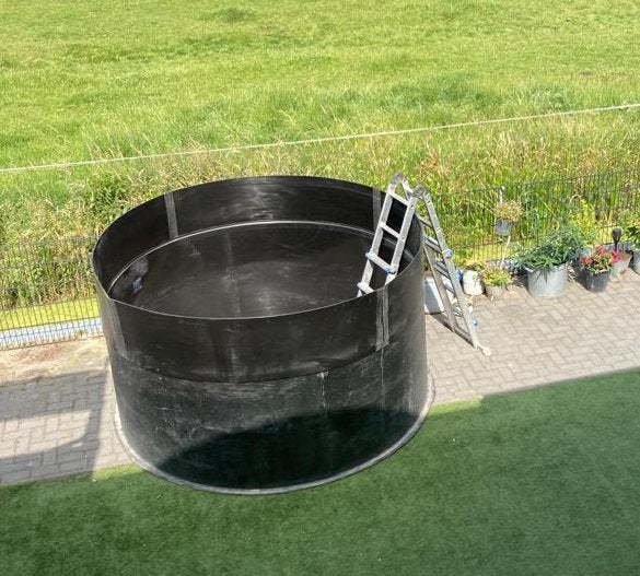 Hdpe bak handig voor quarantaine bak, Ophalen, Gebruikt, Vijverbak