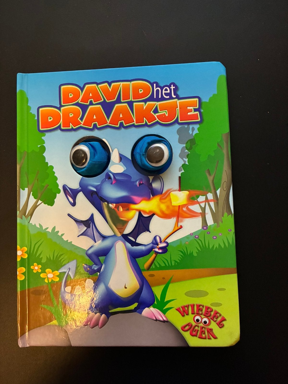 David het Draakje - interactief kartonboekje met Wiebelogen, Fictie algemeen, K. Cuthbert, Jongen of Meisje, Ophalen of Verzenden