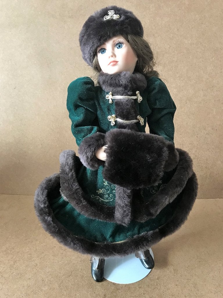 Franklin Mint Heirloom Anna Catherina Rose Pop 41cm, Verzamelen, Poppen, Zo goed als nieuw, Pop, Ophalen of Verzenden