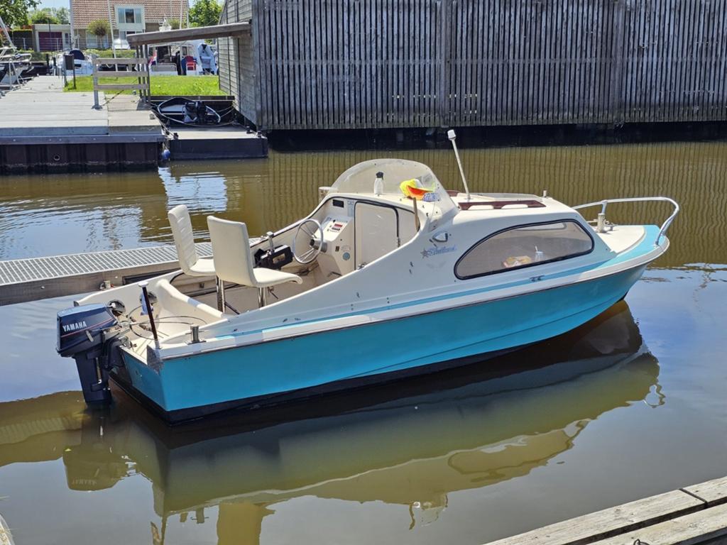 Leuke Kajuitboot met Yamaha Buitenboordmotor ,Shetland 535, Benzine, Overige merken, Gebruikt, Kajuitboot