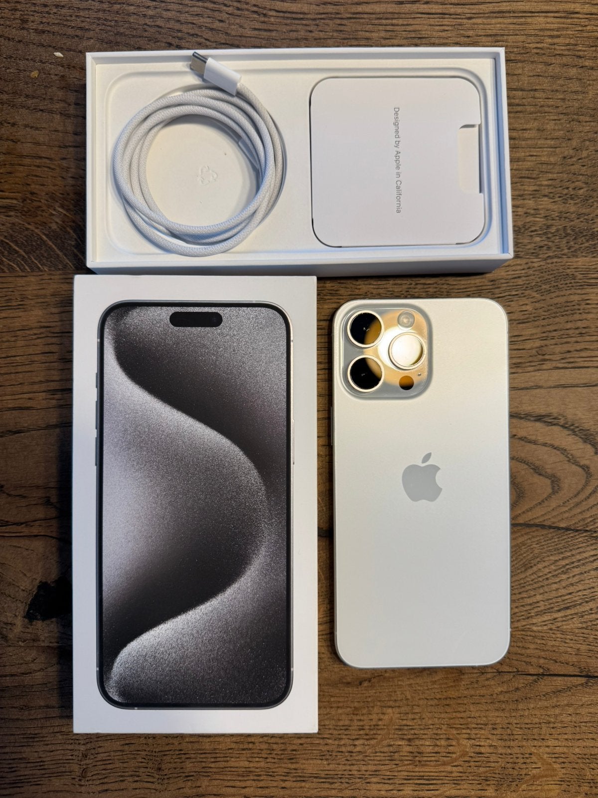 Apple iPhone 15 Pro Max 256GB White Titanium perfect staat, 256 GB, Wit, IPhone 15 Pro Max, Ophalen of Verzenden