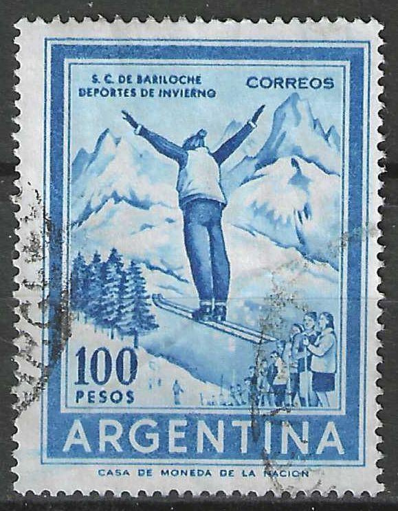 Argentinie 1959/1962 - Yvert 606E - Carlos de Bariloche (ST), Verzenden, Gestempeld, Midden-Amerika