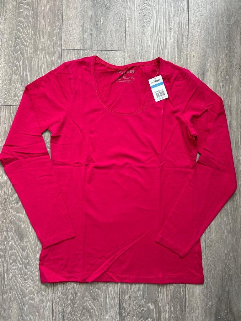 Anni Rolfi Longsleeve Shirt Framboos Maat: L -Nieuw, Kleding | Dames, T-shirts, Nieuw, Maat 42/44 (L), Roze, Lange mouw, Ophalen of Verzenden