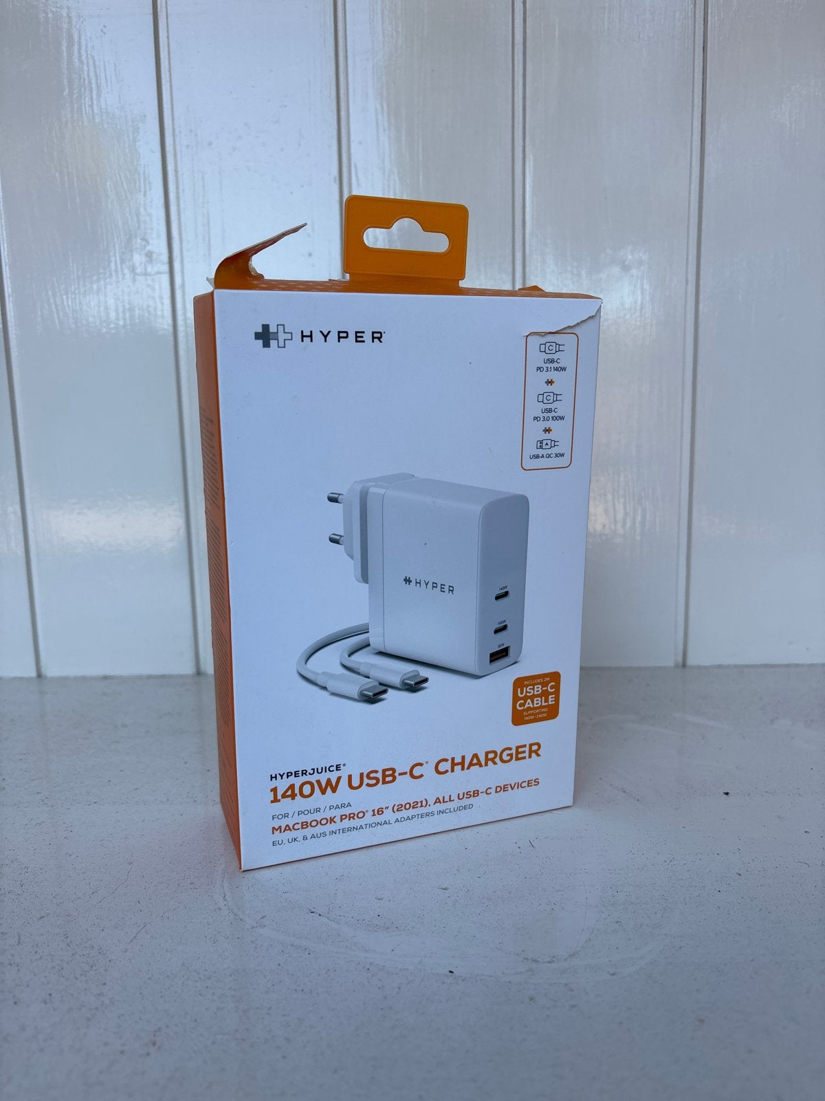 HyperJuice 140W USB-C Oplader voor MacBook Pro 16", Ophalen, Nieuw