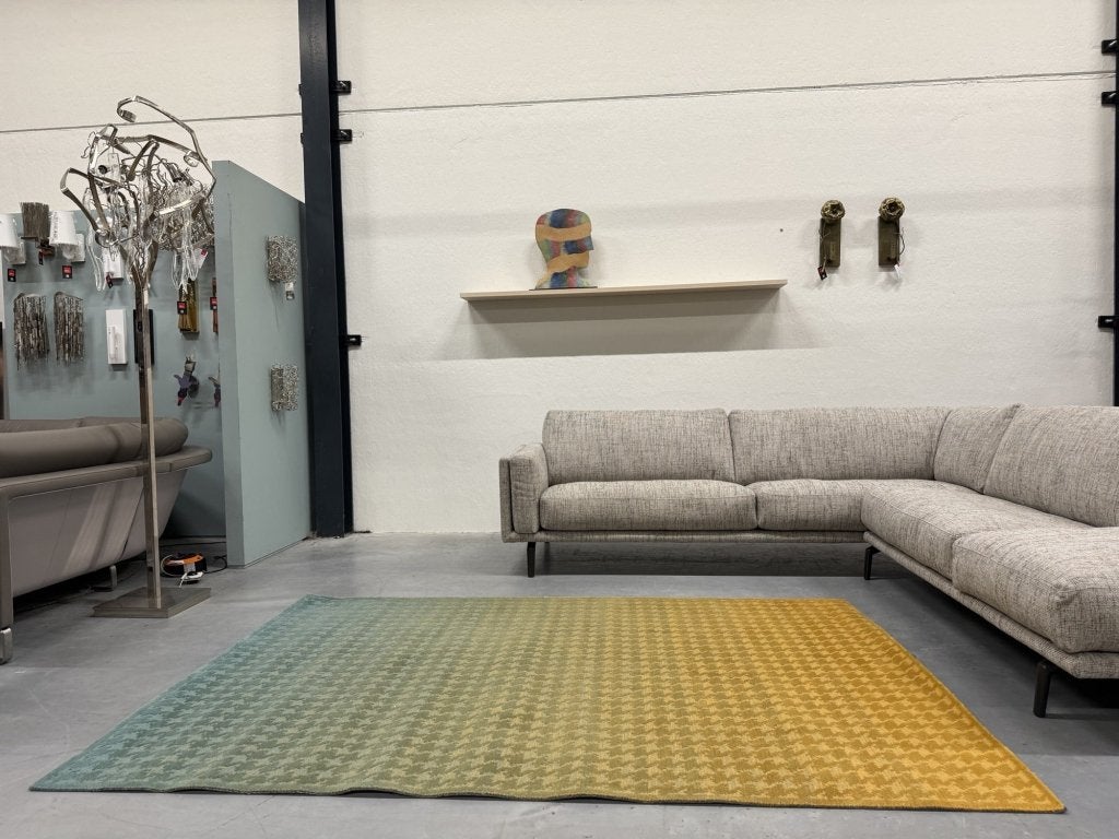 Nieuw CS rugs Couture Vloerkleed 244x173 Groen geel tapijt, CS rugs, Bonkstel 1, Groen, Ophalen of Verzenden