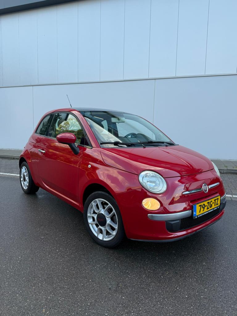 Fiat 500 1.4 16V 73KW C 2008 Rood 109xxx NAP, Voorwielaandrijving, 31 €/maand, 4 cilinders, 4 stoelen