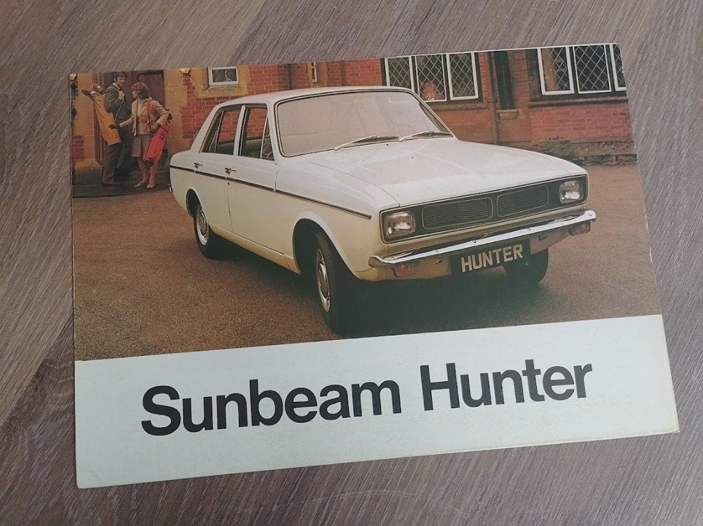 Sunbeam Hunter autofolder 1972, Ophalen of Verzenden, Nieuw, Overige merken