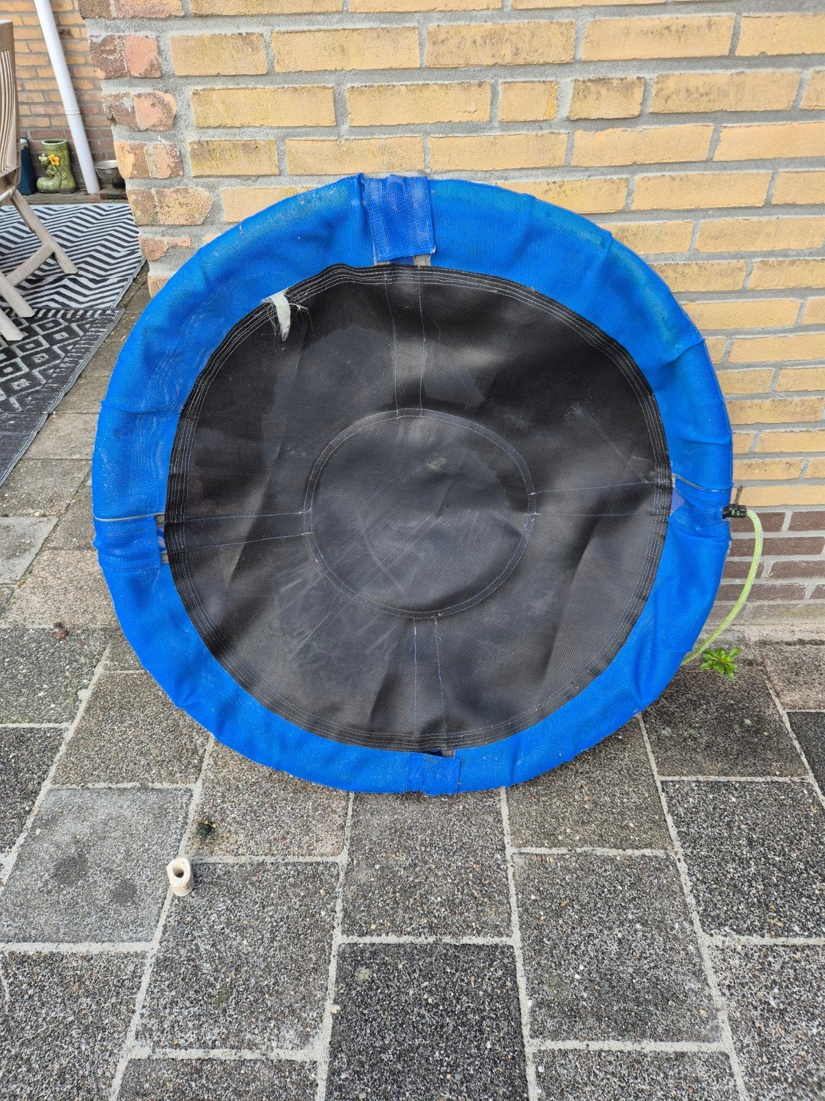 Blauwe schommelband voor buiten, Ophalen, Gebruikt
