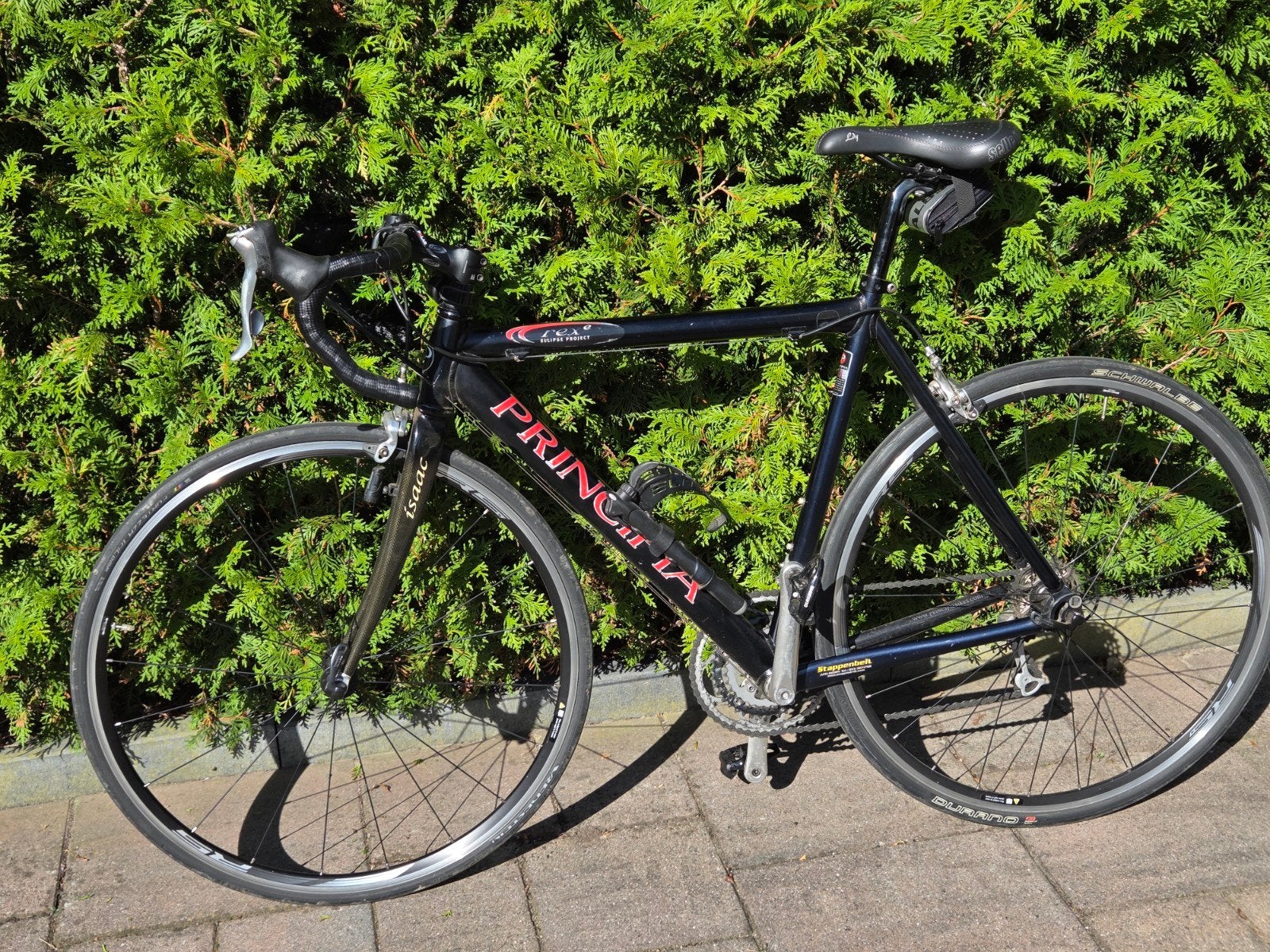 Principia racefiets - Zwart, gebruikt, goede staat, 28 inch, Gebruikt, Velgrem, Aluminium