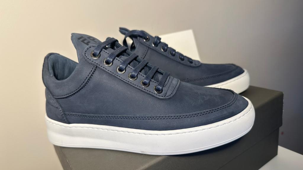 Blauwe leren sneakers maat 35 Filling Pieces, Ophalen of Verzenden, Nieuw, Schoenen