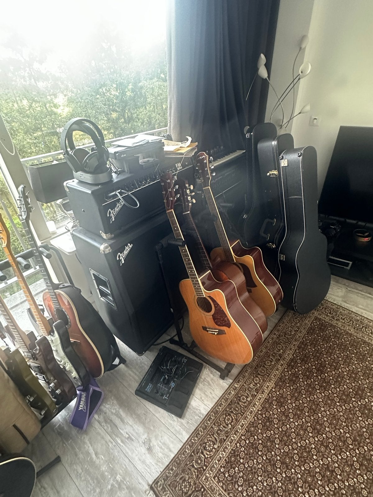 Gitaarcollectie: Fender, Washburn, Aria, Ibanez, Ovation, Muziek en Instrumenten, Fender, Met versterker, Ophalen of Verzenden