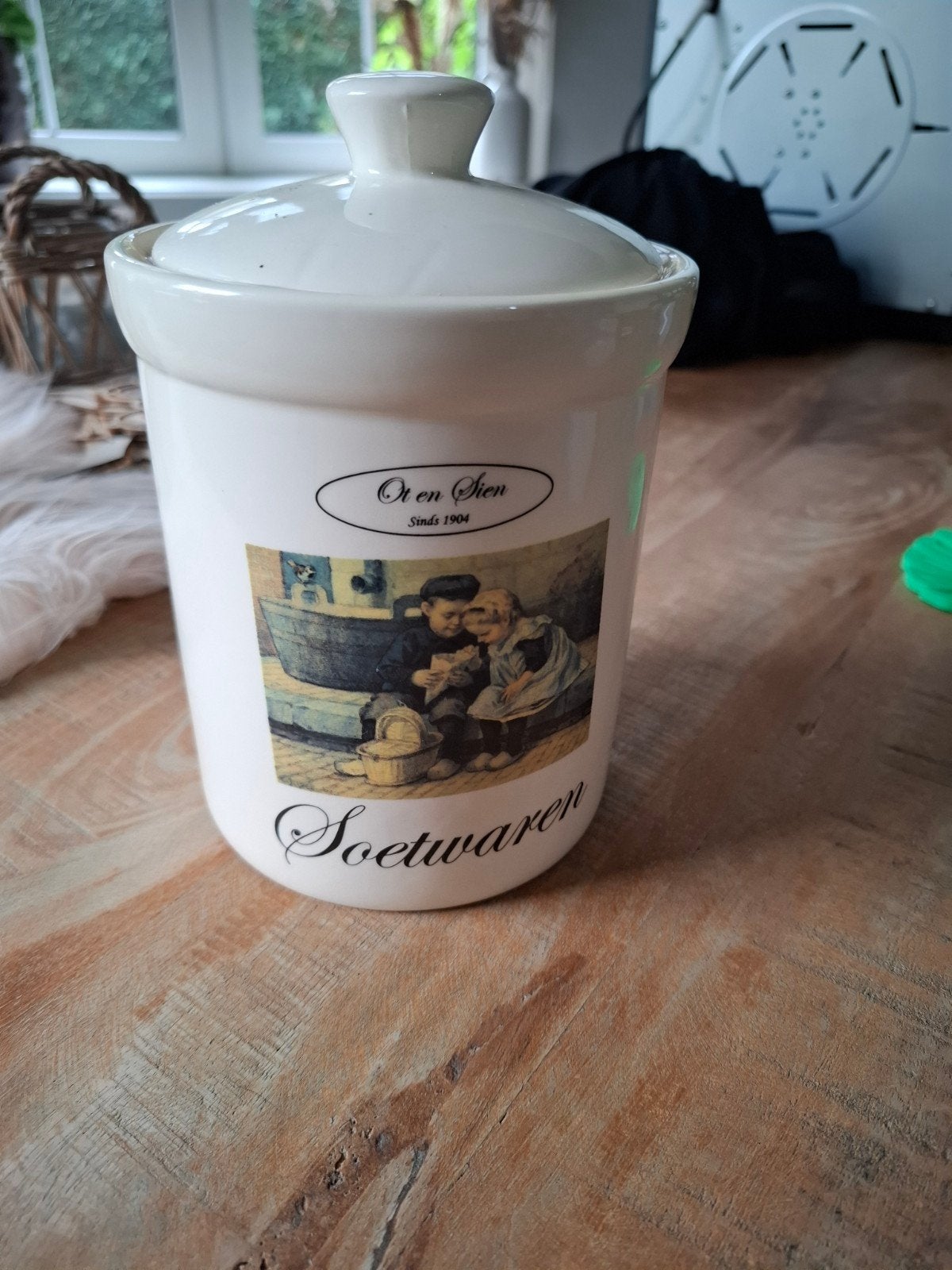 Vintage Ot en Sien voorraadpot - Soetwaren, Ophalen of Verzenden