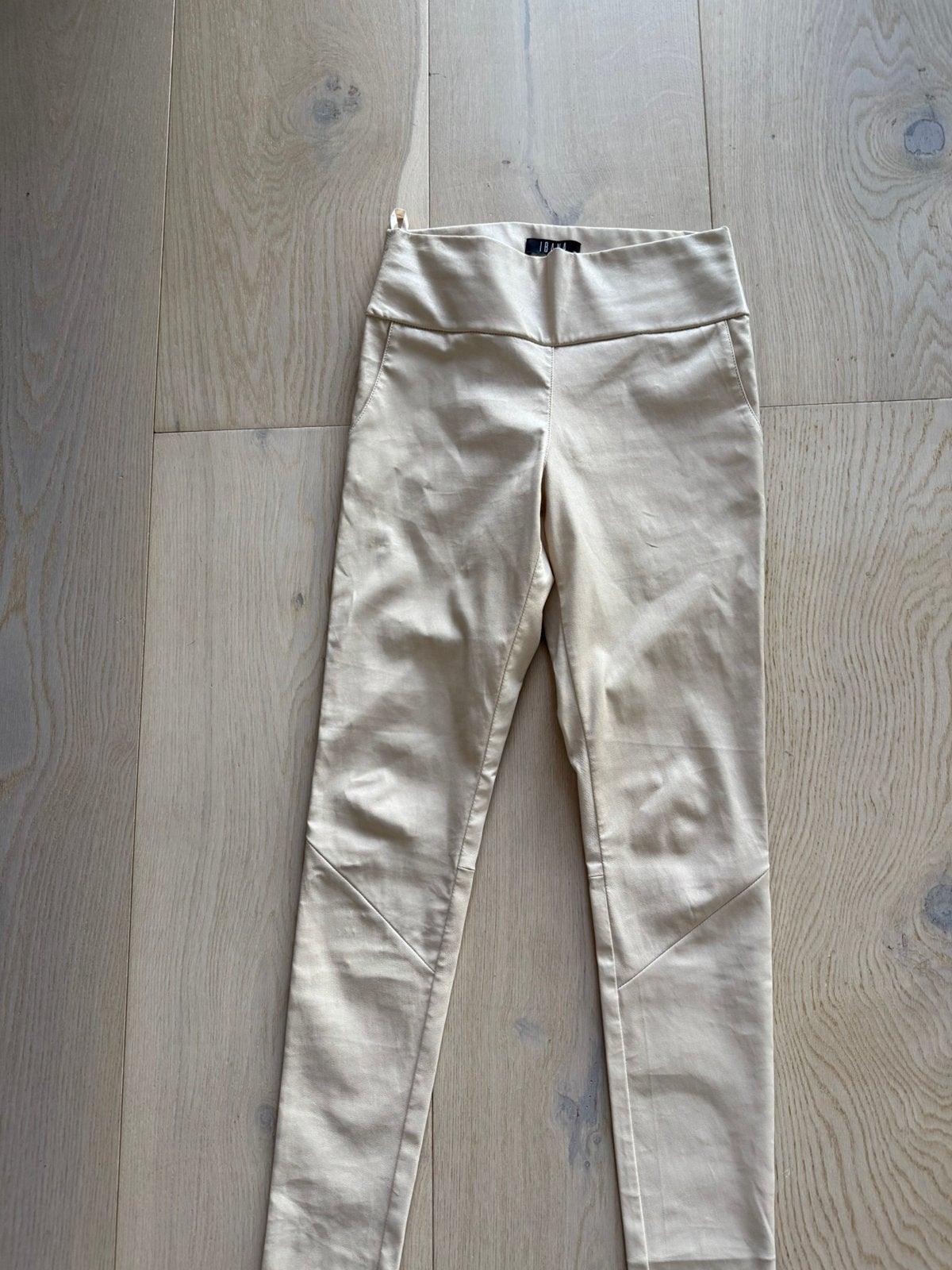 Nieuwe Ibana echt leren broek met stretch maat 38, Kleding | Dames, Broeken en Pantalons, Maat 38/40 (M), Zwart, Ophalen of Verzenden