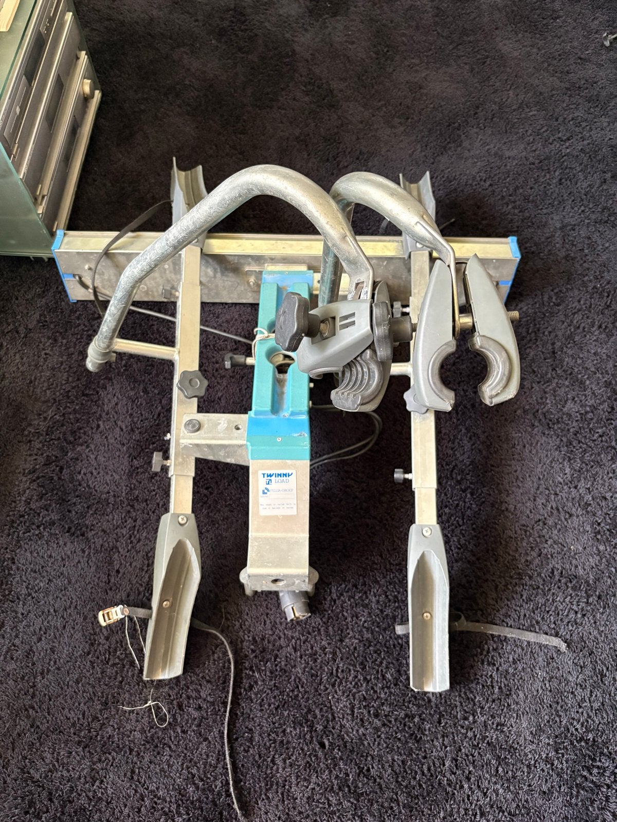 Ouder model Twinny Load fietsendrager voor 2 fietsen, Ophalen, 2 fietsen, Gebruikt, Trekhaakdrager