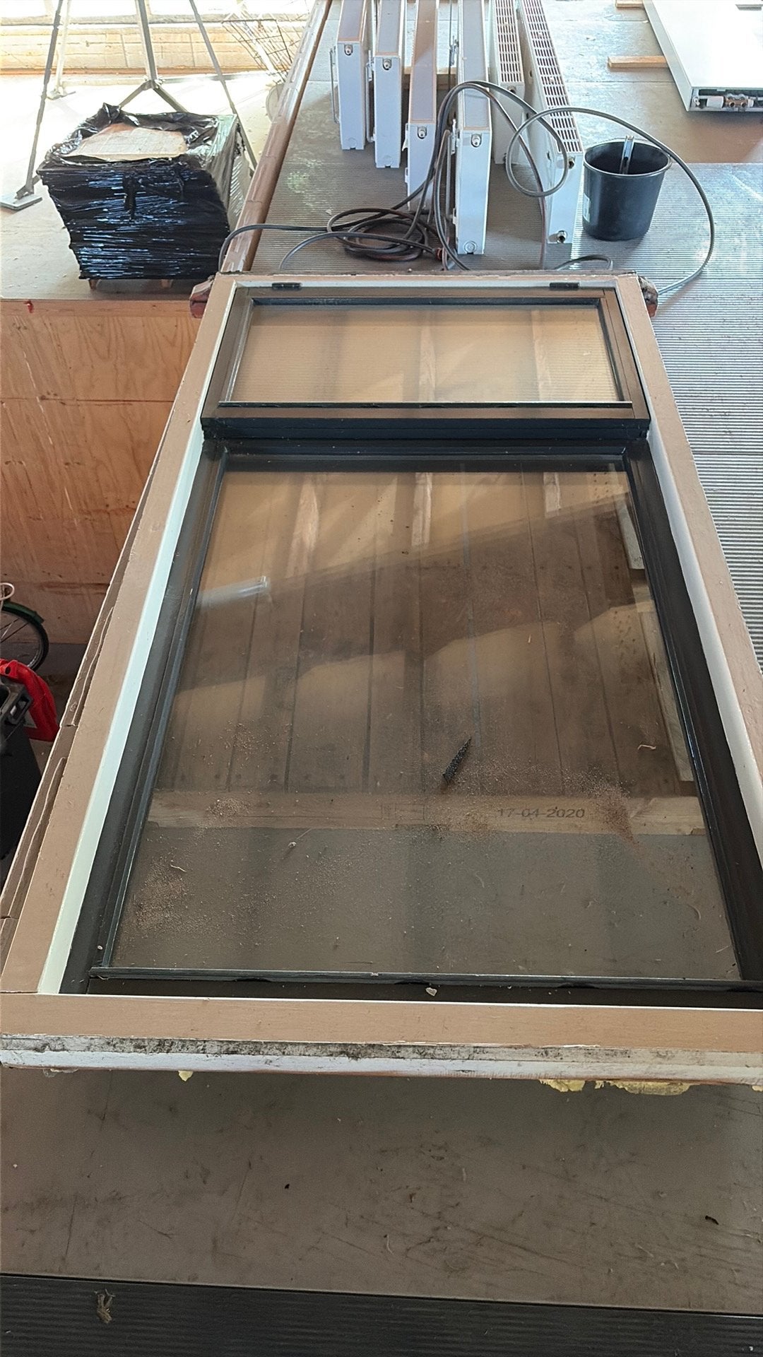 Kozijn met raam dubbel glas, Ophalen, Raamkozijn, Zo goed als nieuw, 75 tot 150 cm