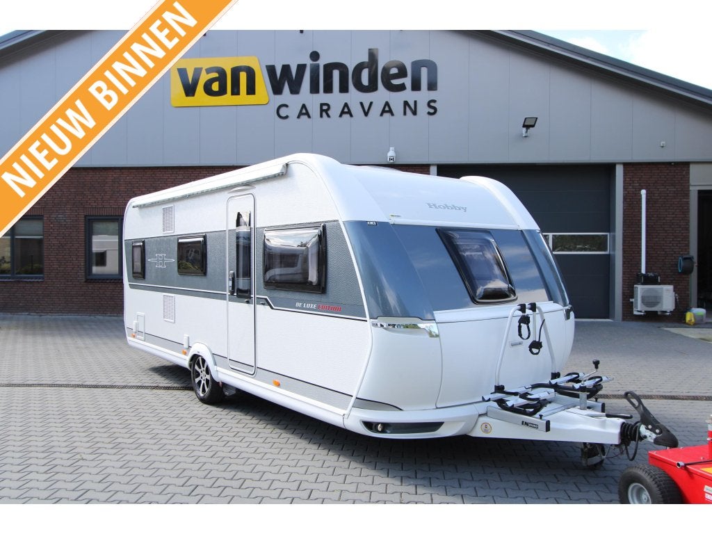 Hobby De Luxe Edition 545 KMF Airco-Mover-Luifel-2018, Caravans en Kamperen, Caravans, Rondzit, Hobby, Bedrijf, Dwarsbed