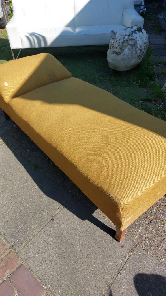 Antieke Daybed Loungebank met Verstelbaar Hoofdeind, Ophalen of Verzenden