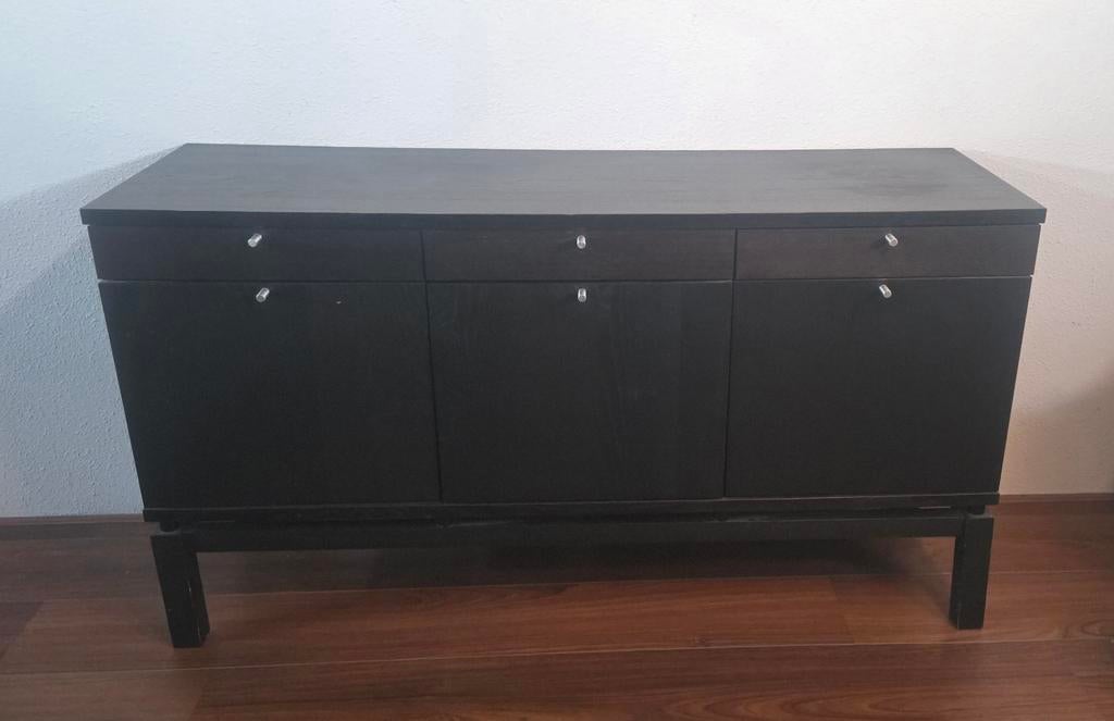 IKEA Dressoir Zwart/Bruin - 135x74x42 cm, Huis en Inrichting, Kasten | Dressoirs, Gebruikt, 100 tot 150 cm, 25 tot 50 cm, Met lade(s)