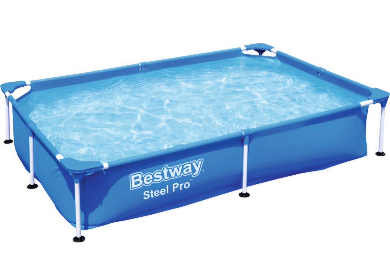 bestway zwembad 221x150x43., Tuin en Terras, Zwembaden, Ophalen, Zo goed als nieuw, Opzetzwembad, Rechthoekig