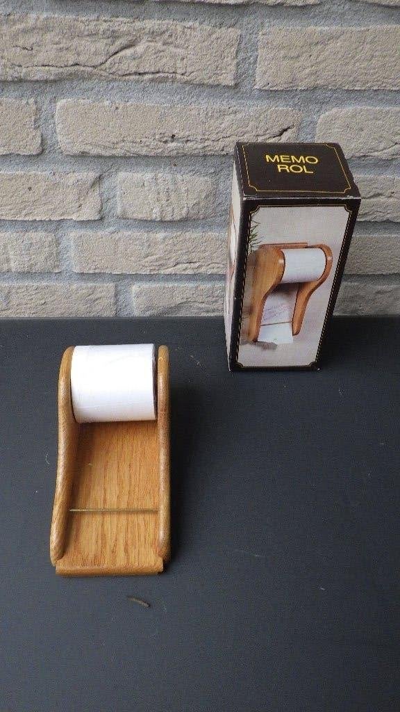mooie retro notitie houder van hout, Ophalen of Verzenden, Overige typen