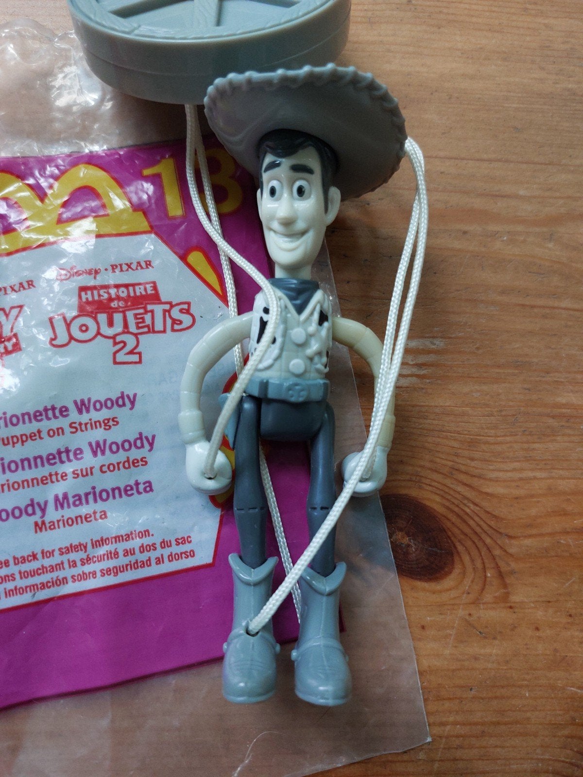 Toy story 2 mcdonalds speeltje marionette Woody, Verzamelen, Disney, Ophalen of Verzenden