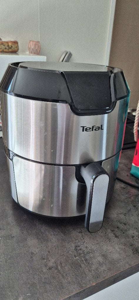 Tefal Easy Fry Deluxe EY401D RVS airfryer, Witgoed en Apparatuur, Airfryers, Ophalen, Zo goed als nieuw, Airfryer, 1500 gram of meer