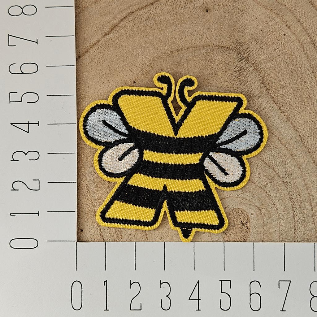 Strijk embleem applicatie Patch Bij alfabet letter X