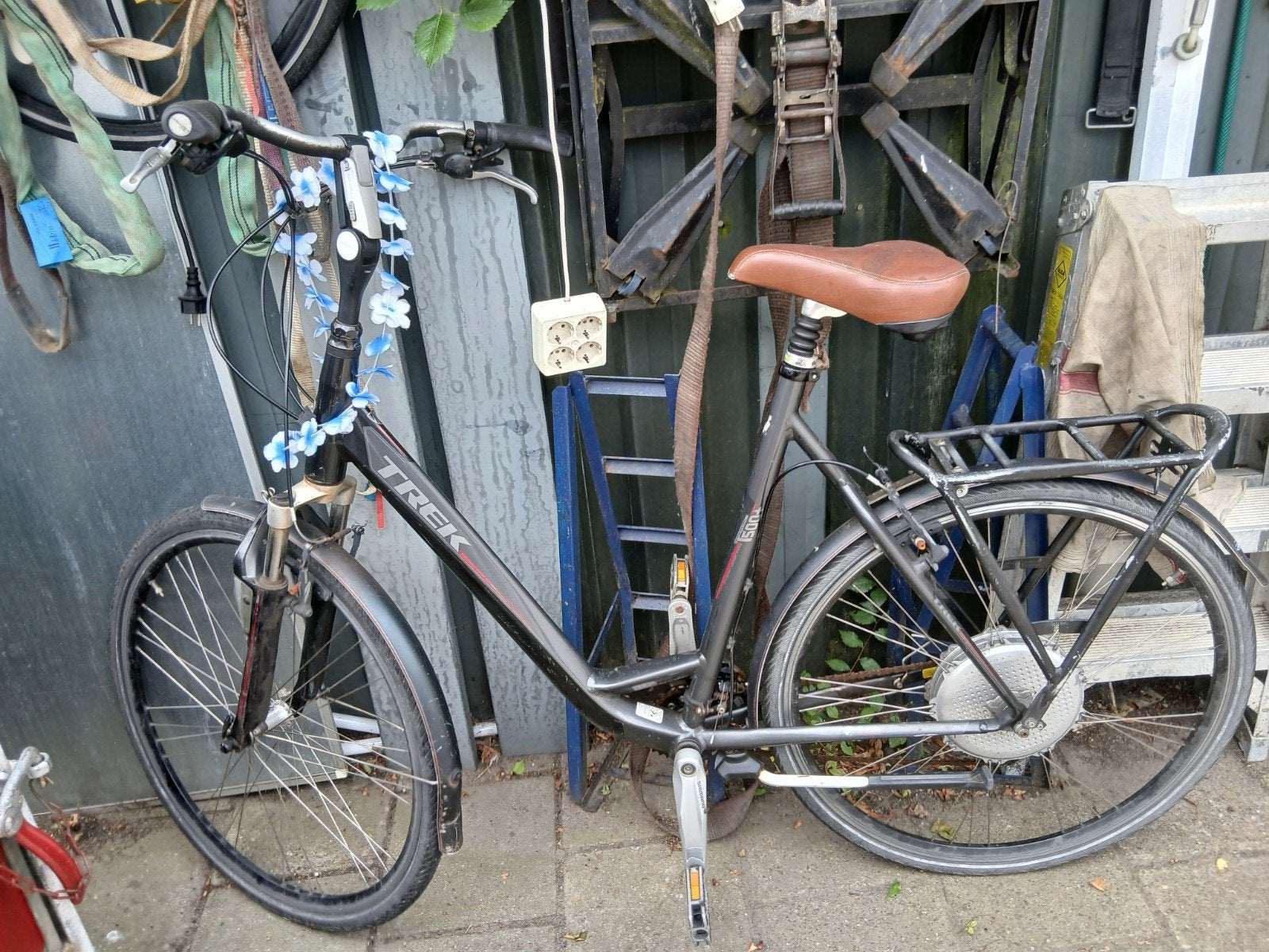 OPKNAPPER damesfiets 28 inch frame 61cm, Gebruikt, Versnellingen, Trommelrem, Ophalen