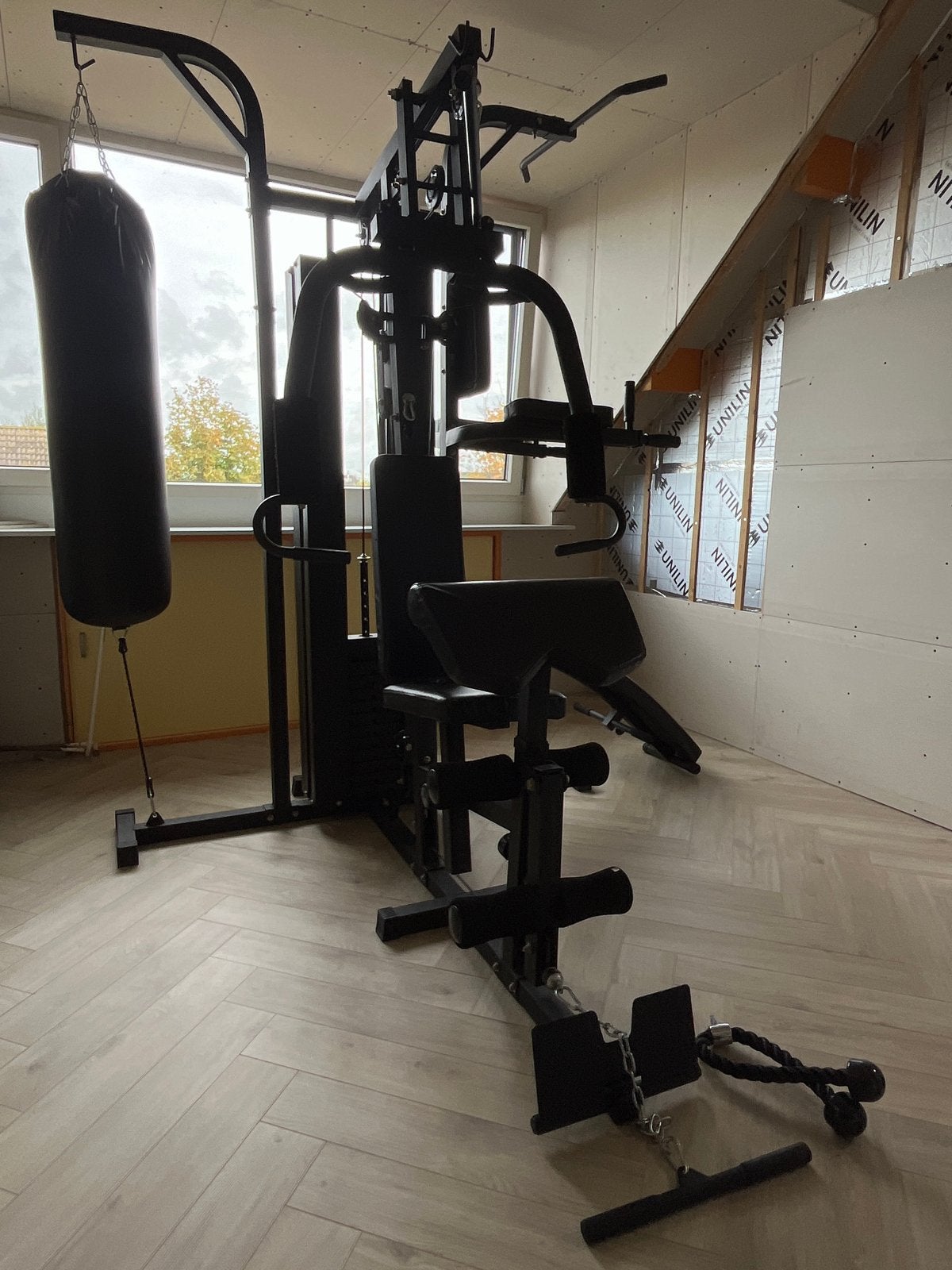 Volledig fitnessapparaat met accessoires - Gebruikt, Ophalen, Benen, Gebruikt, Krachtstation