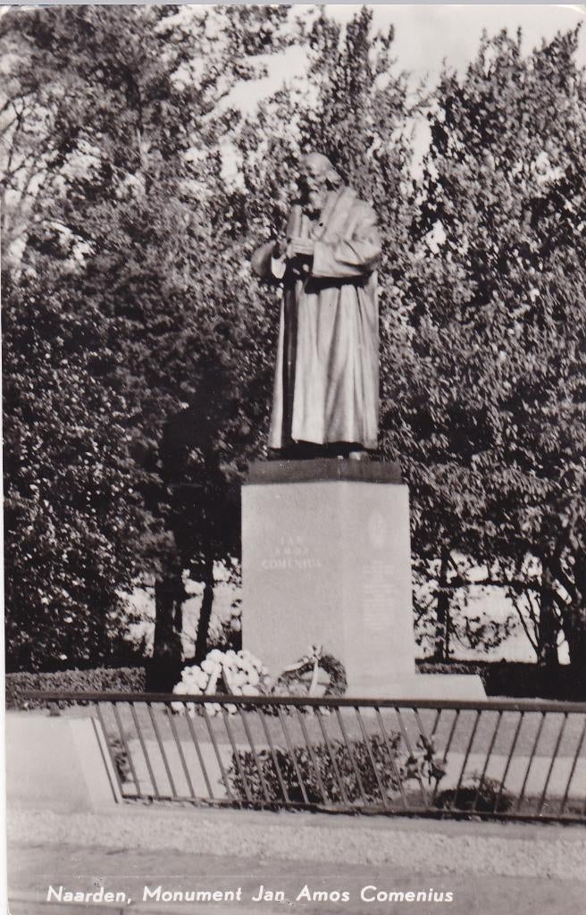 Naarden. Monument Jan Amos Comenius.  **, Verzenden, 1940 tot 1960, Ongelopen, Noord-Holland