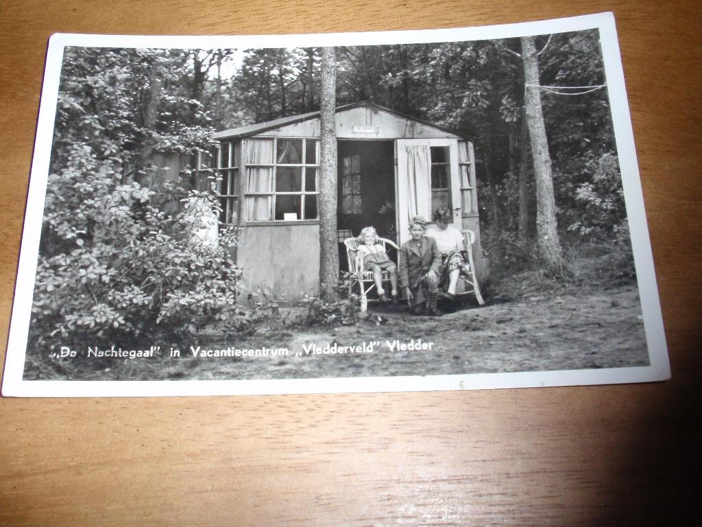 Vledder De Nachtgaal Vledderveld Vacantiecentrum, Verzamelen, Ansichtkaarten | Nederland, Verzenden, 1940 tot 1960, Gelopen, Drenthe