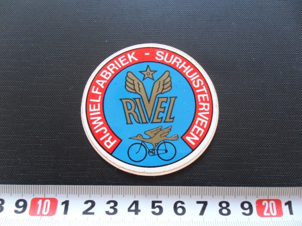 sticker Surhuisterveen Rijwielfabriek RIVEL  Fiets, Ophalen, Zo goed als nieuw