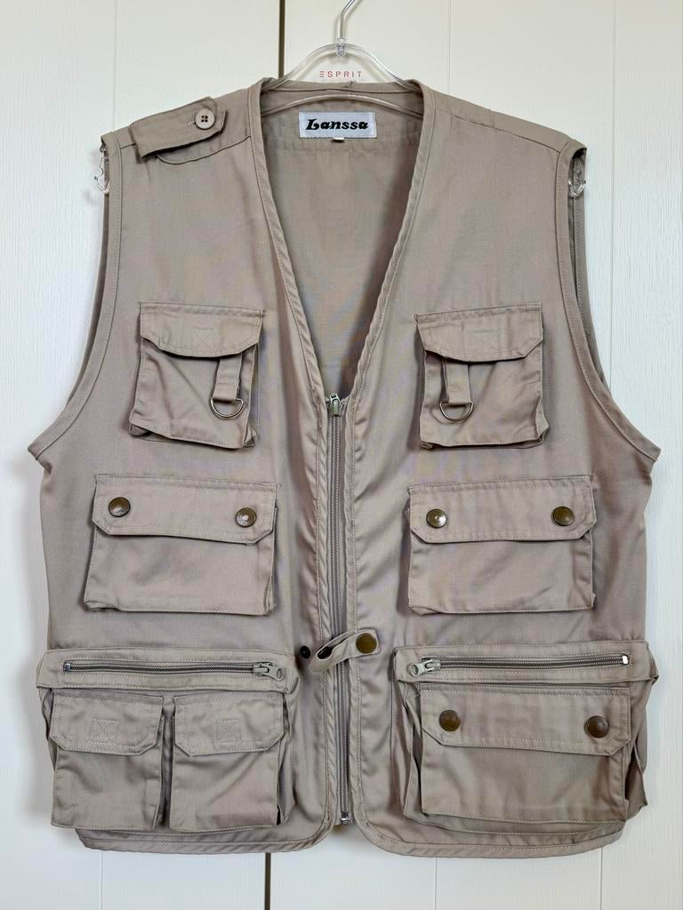 Lanssa outdoor vest - Beige - Maat M, Verzenden, Gedragen, Maat 48/50 (M), Beige
