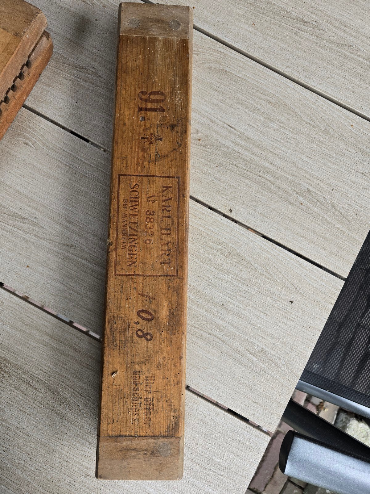 Antieke houten sigarenmal Karl Hart no 38326, Ophalen of Verzenden