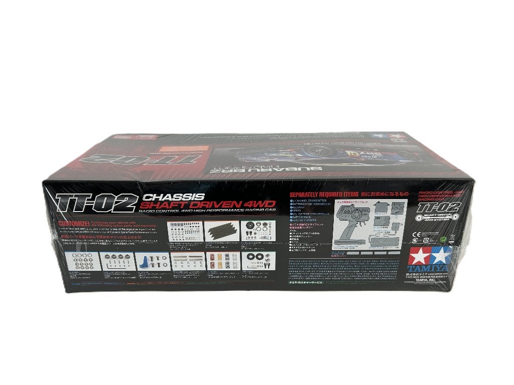 Tamiya 58607 TT-02 Subaru BRZ R&D sport 1/10 rc auto, Elektro, Nieuw, Ophalen of Verzenden, Schaal 1:10