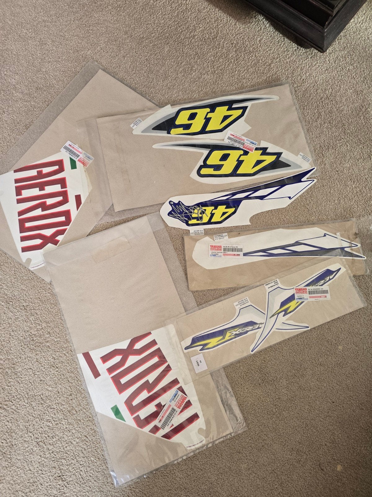 Yamaha Aerox ROSSI 2007 sticker set. (origineel), Ophalen, Nieuw, Overige typen, Yamaha
