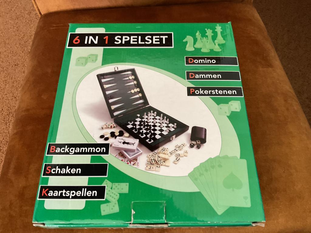 6 in 1 Spelset - Nieuw in doos, Een of twee spelers, Ophalen, Nieuw, Reisspel