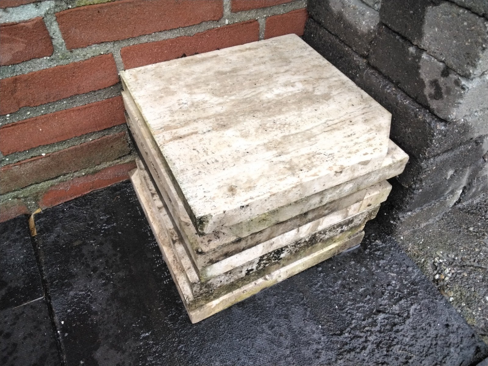 partij natuurstenen tegels  en klein partijtje antieke steen, Minder dan 20 cm, Minder dan 5 m², Wandtegels, Keramiek