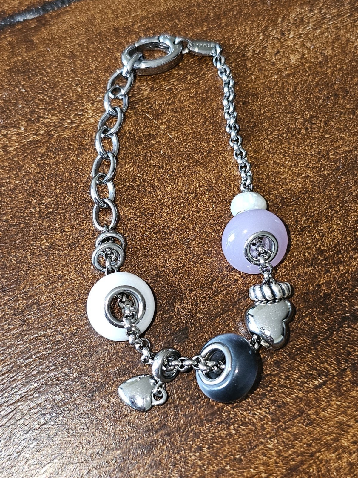 armband Fossiel Jewels, Ophalen of Verzenden, Zilver, Staal