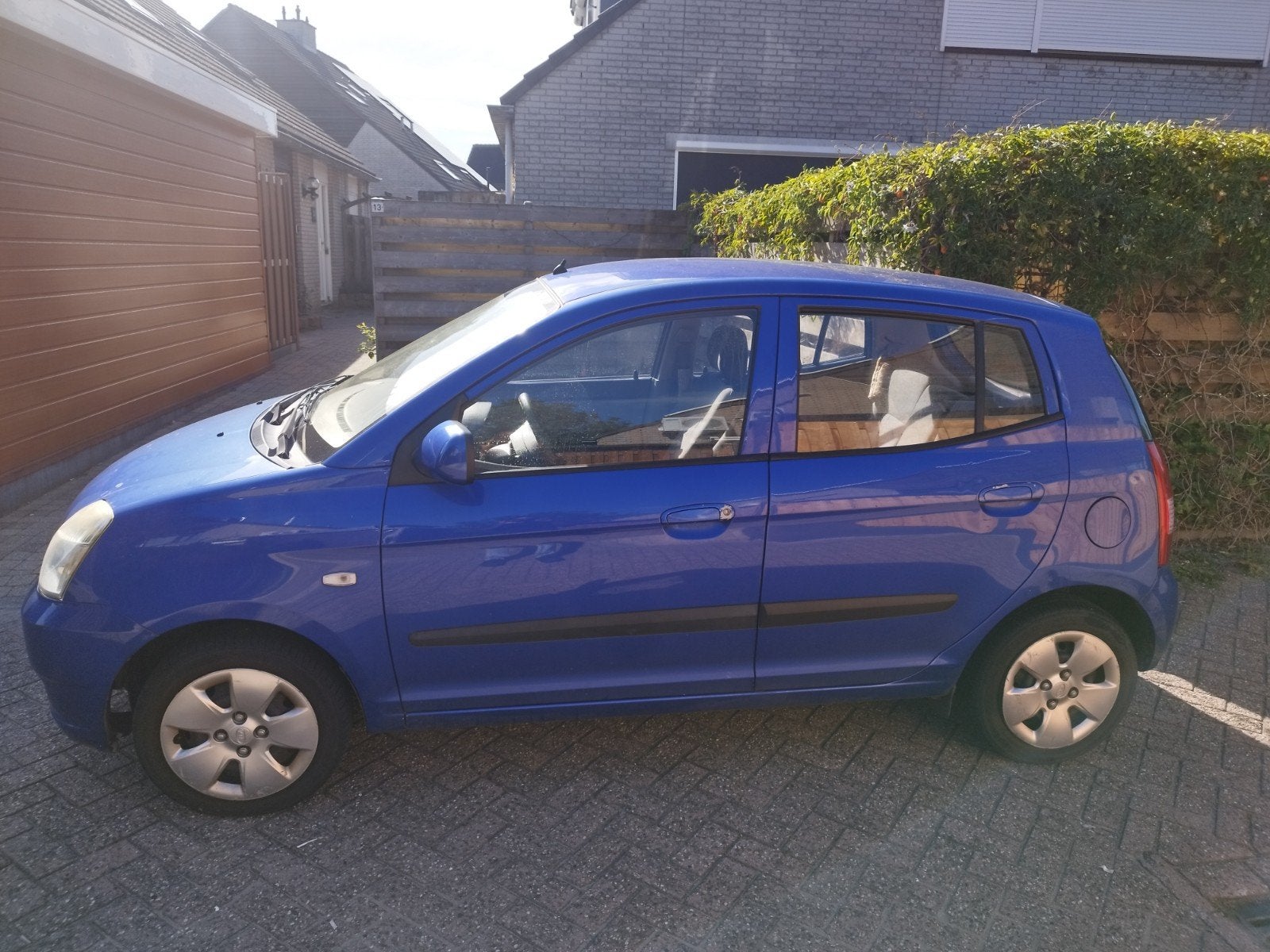 Kia Picanto 1.0 2006 Blauw, Auto's, Voorwielaandrijving, 4 cilinders, 61 pk, Origineel Nederlands