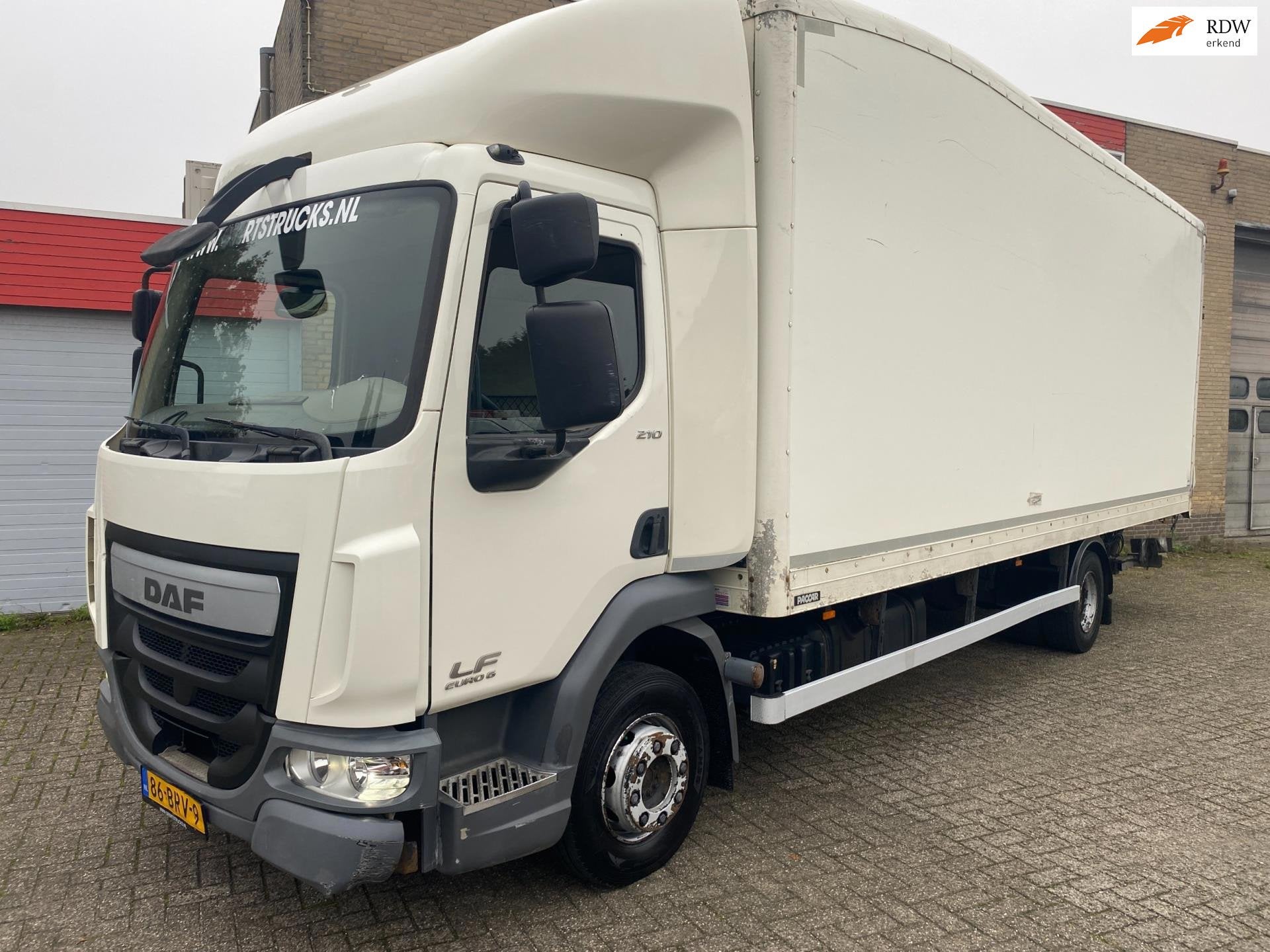 DAF LF 210 FA, Automaat, Euro 6, Wit, Bedrijf