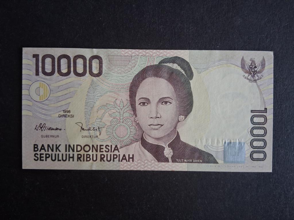 10.000 rupiah Indonesië unc REPLACEMENT 1998, Ophalen of Verzenden, Zuidoost-Azië, Los biljet