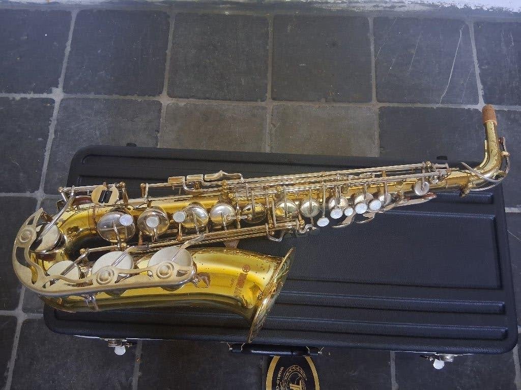 Yamaha YAS-23 altsaxofoon gereviseerd, Muziek en Instrumenten, Ophalen of Verzenden, Gebruikt, Alt, Met koffer