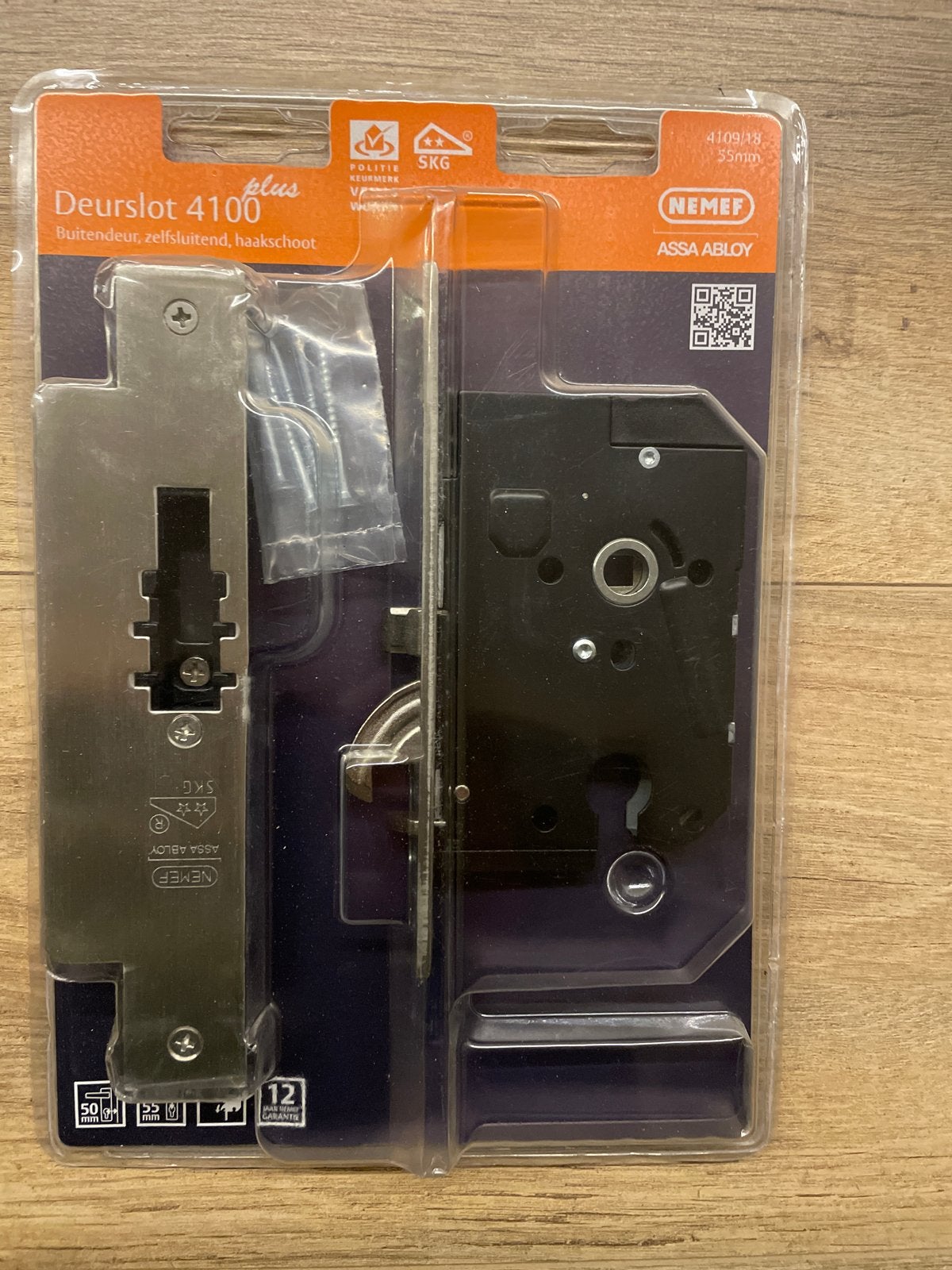 Nemef Deurslot 4100 Plus - Buitendeur Veiligheidsslot, Verzenden, Nieuw, Rvs, Slot