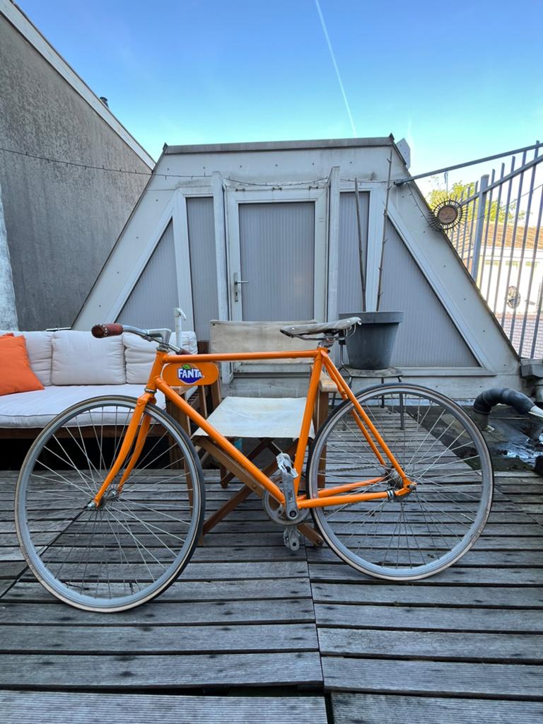 Retro single speed collectors item Fanta, 51 tot 55 cm, Ophalen, Terugtraprem